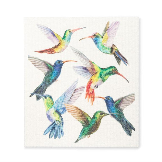 Swedish Dishcloth - Hummingbirds