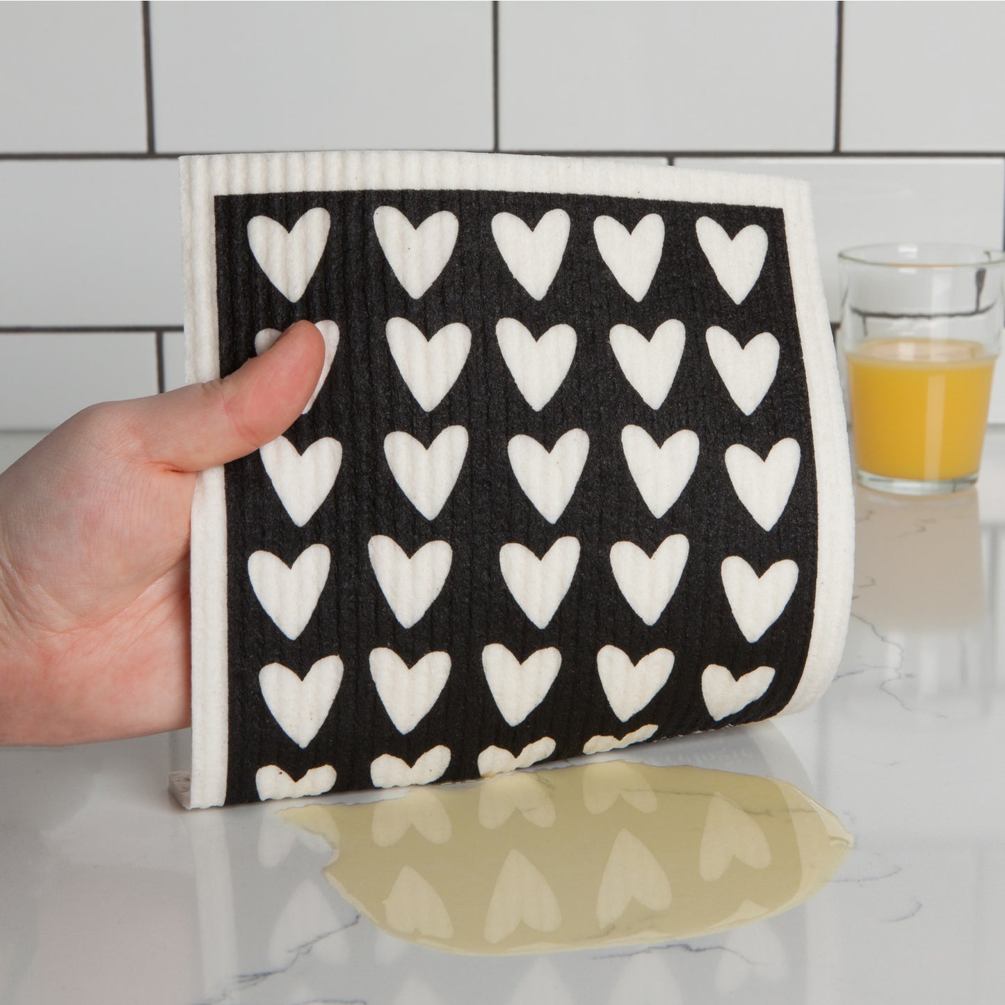 Swedish Dishcloth -  Hearts