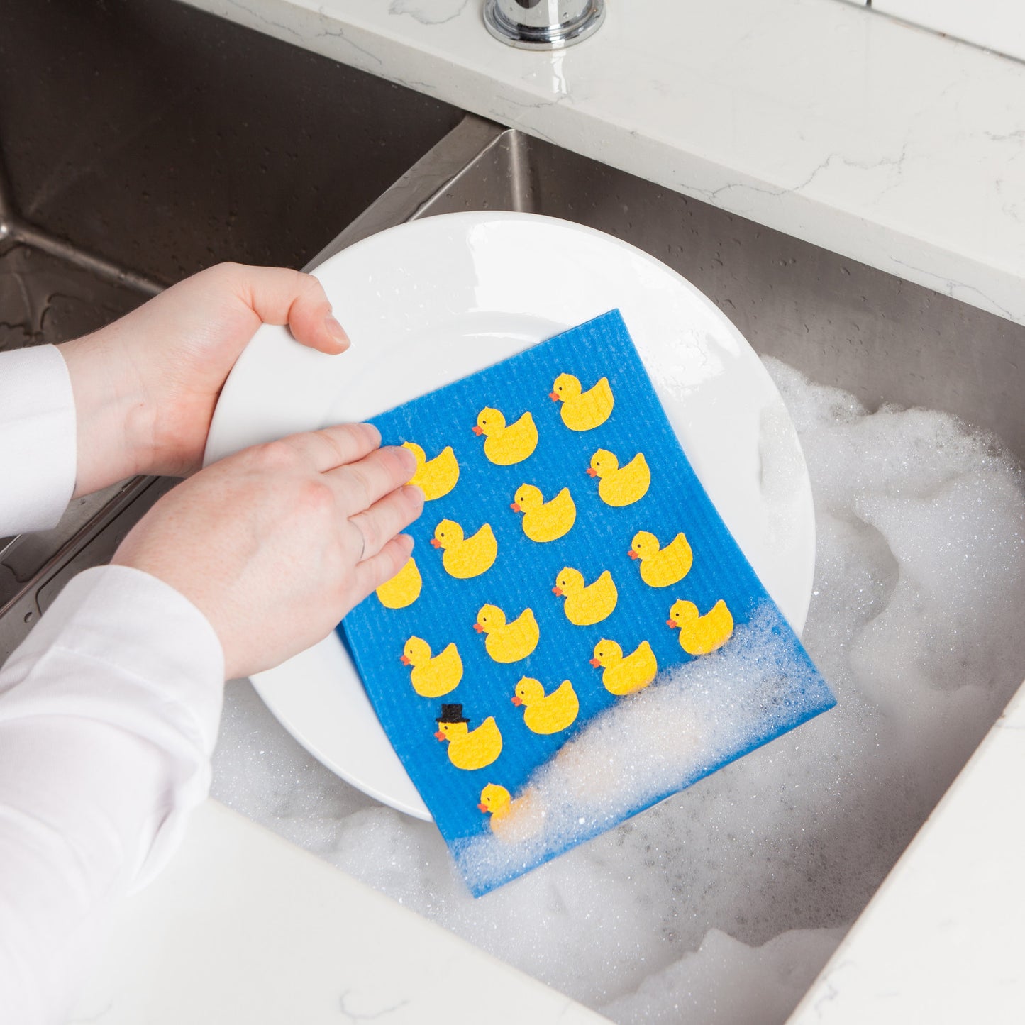 Swedish Dishcloth -  Rubber Duckies