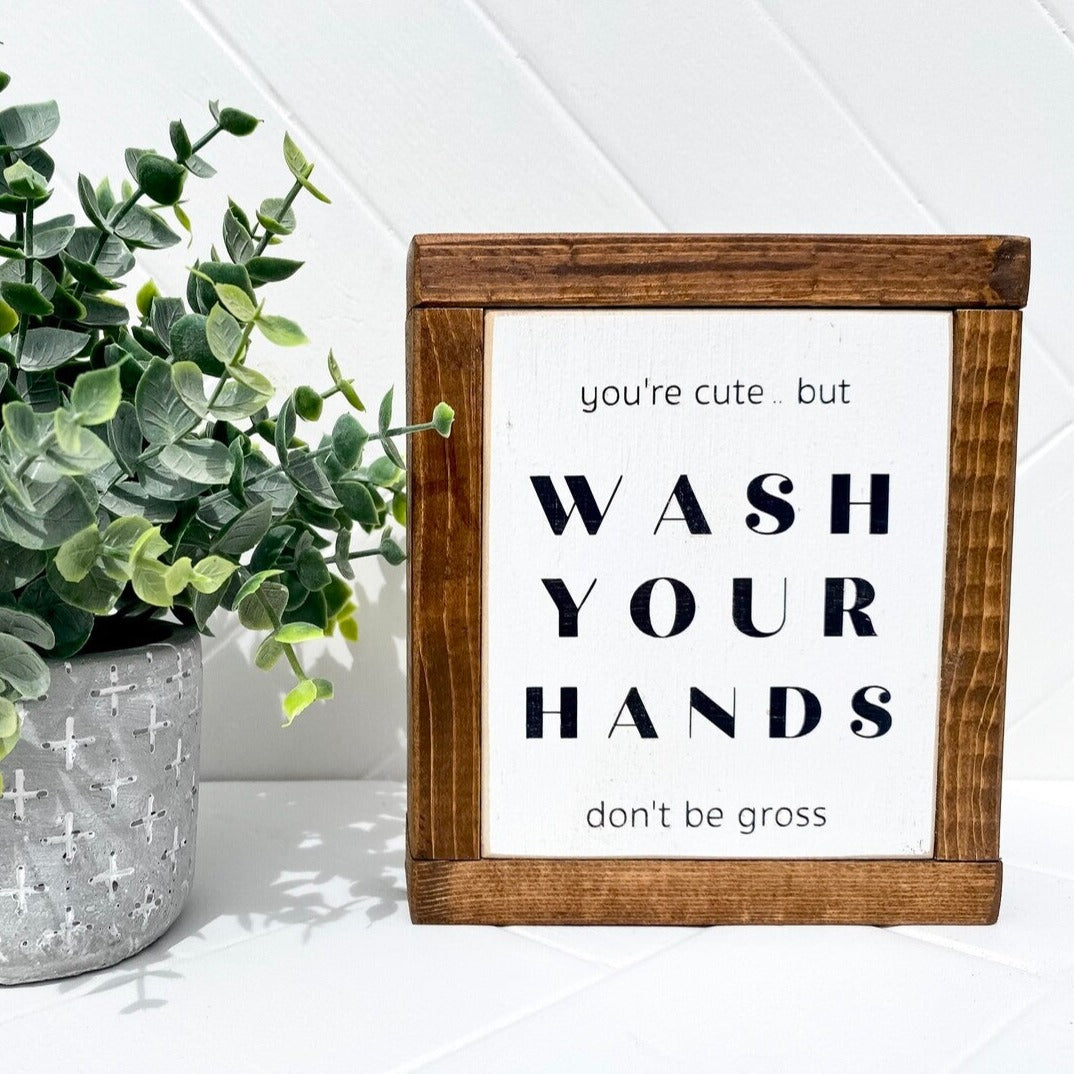 Sign - Itty Bitty Mini - Wash Your Hands