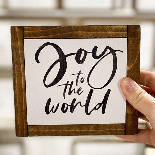 Sign - Itty Bitty Mini - Joy To The World