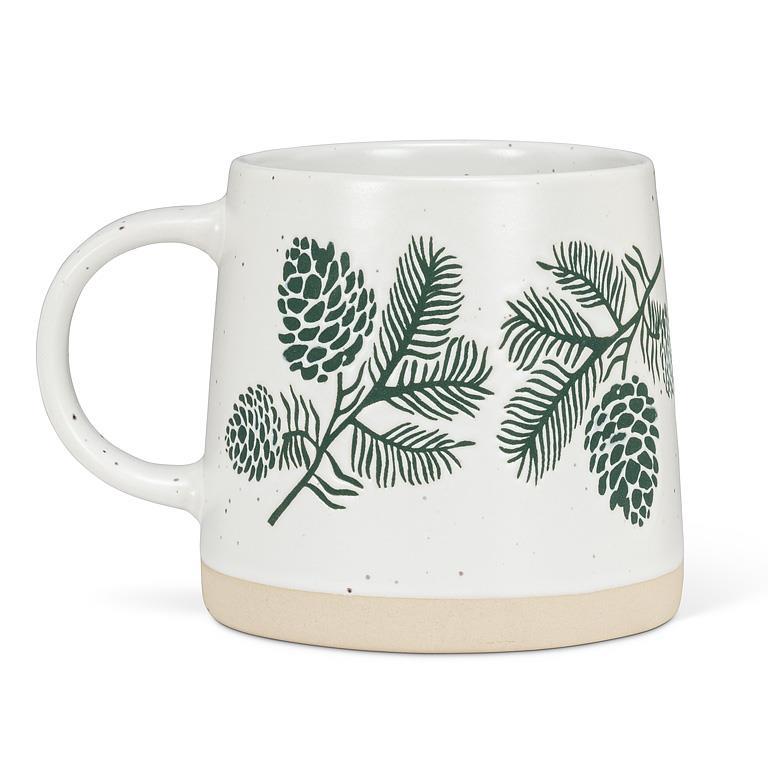 Mug - Pinecones - White