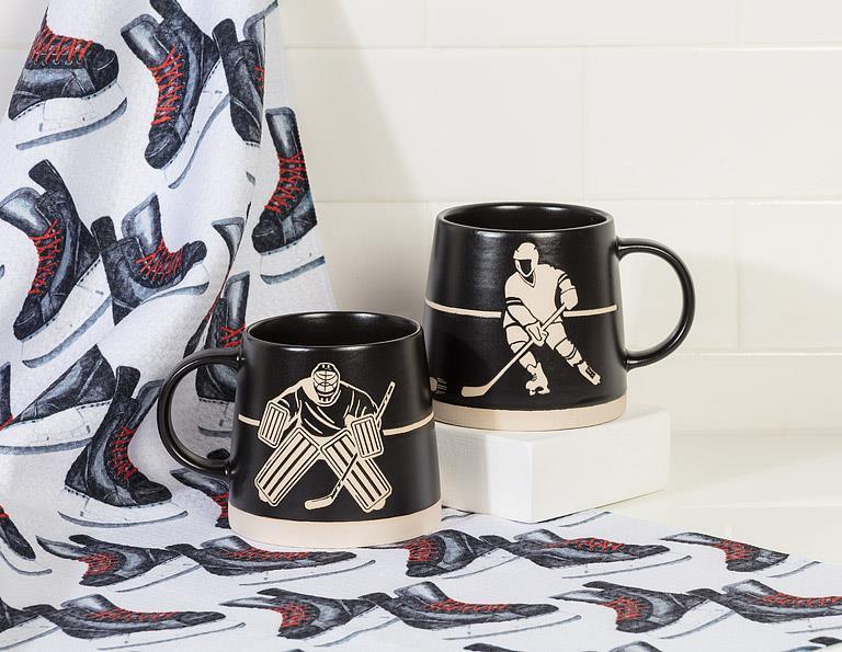 Mug - Hockey Player - Black