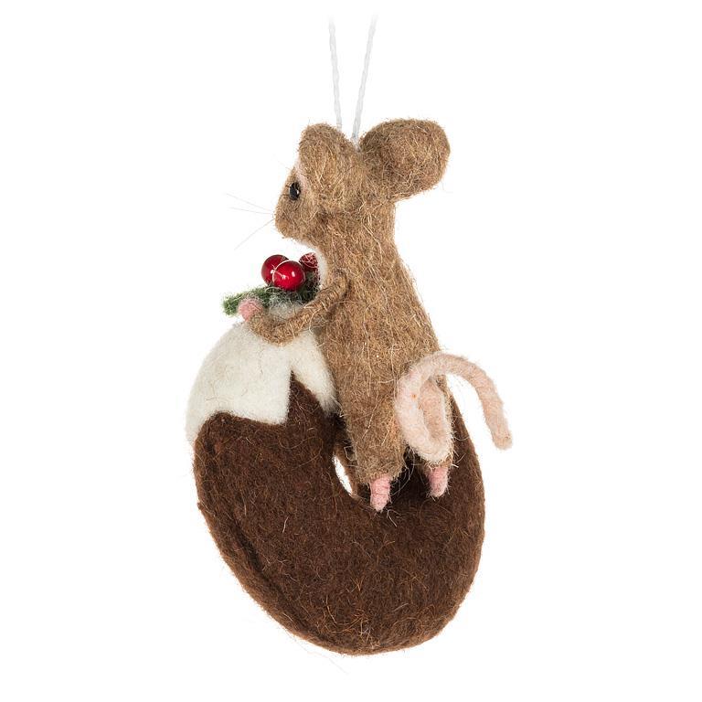 Ornament - Felt - Mouse on Donut