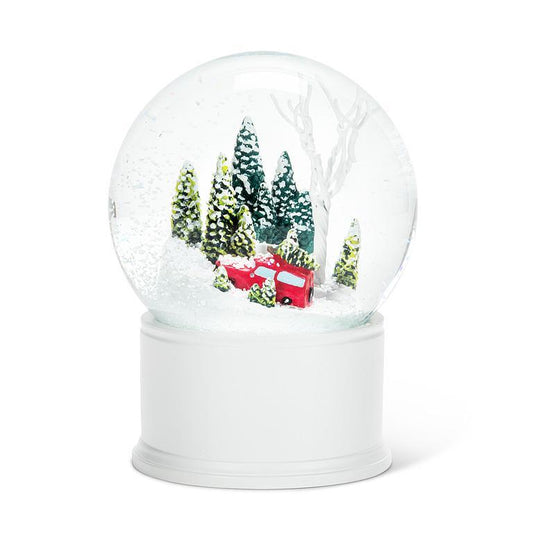 Snow Globe - Small Car with Tree in Forest