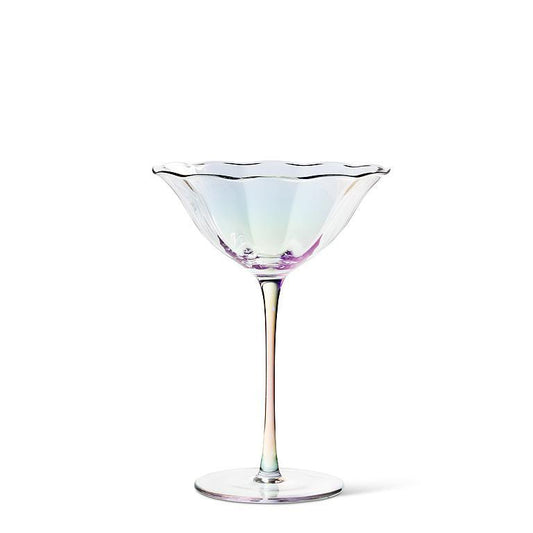 Tulip Coupe Glass - Rainbow Lustre - 13oz