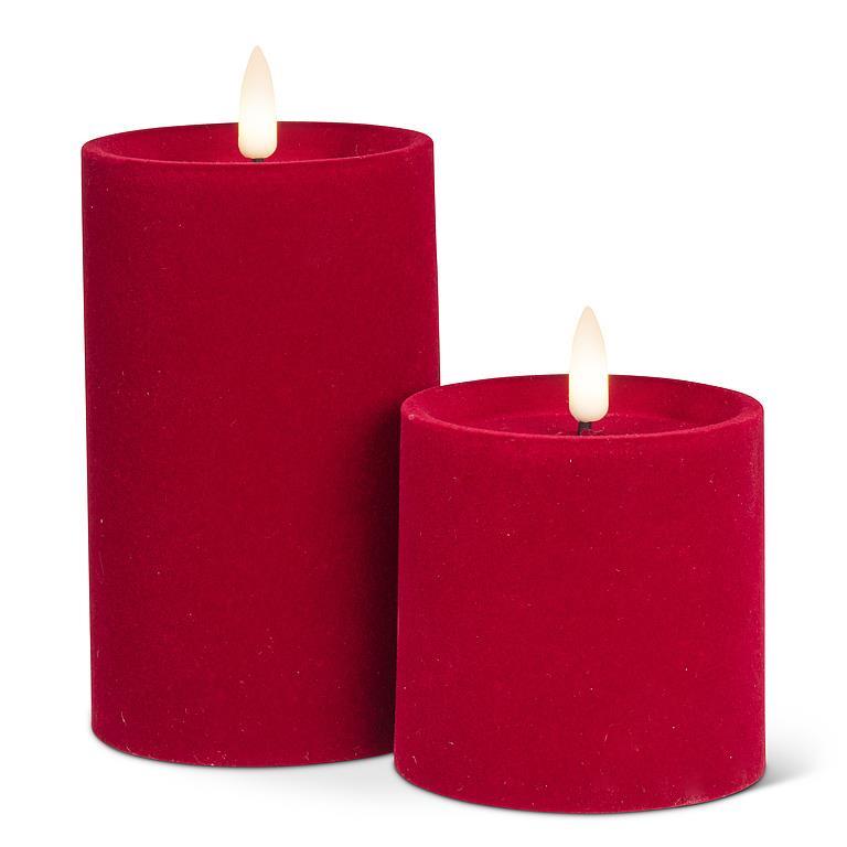 LED Candle - Velvet Burgundy - 5"