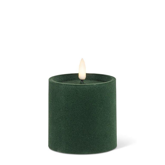 LED Candle - Velvet Green - 3"