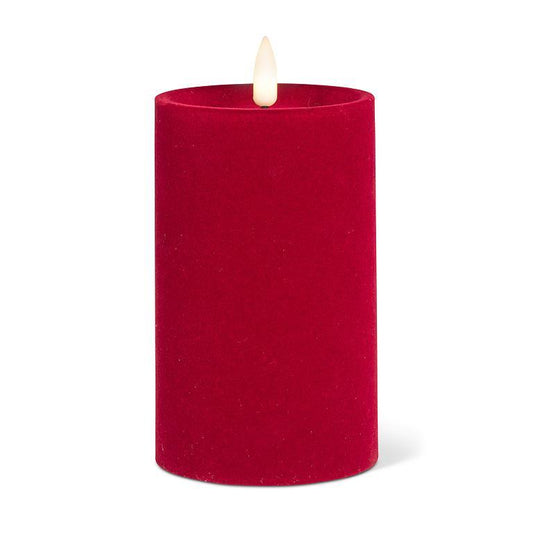 LED Candle - Velvet Burgundy - 5"