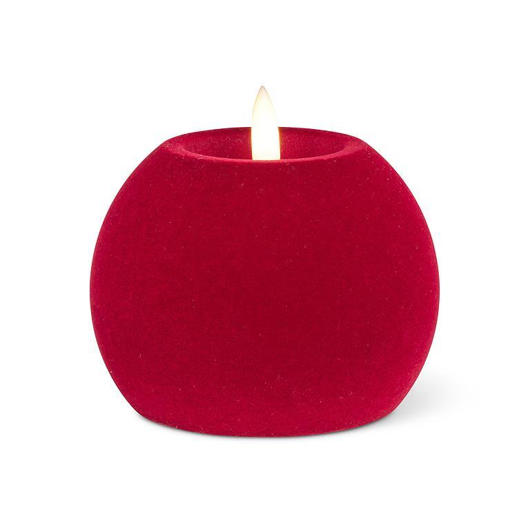 LED Candle - Velvet Burgundy - Ball 3.5"