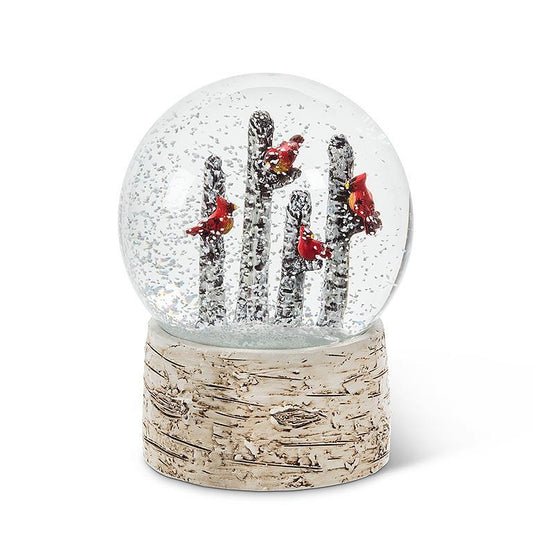 Snow Globe - Cardinals on Trees