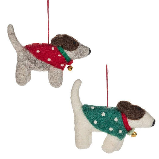 Ornament - Felt - Dogs in Coats