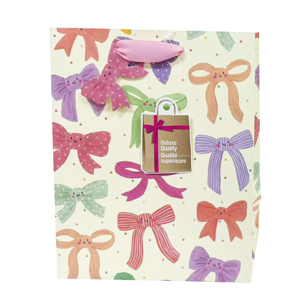 Large Gift Bag - Bows - 12"