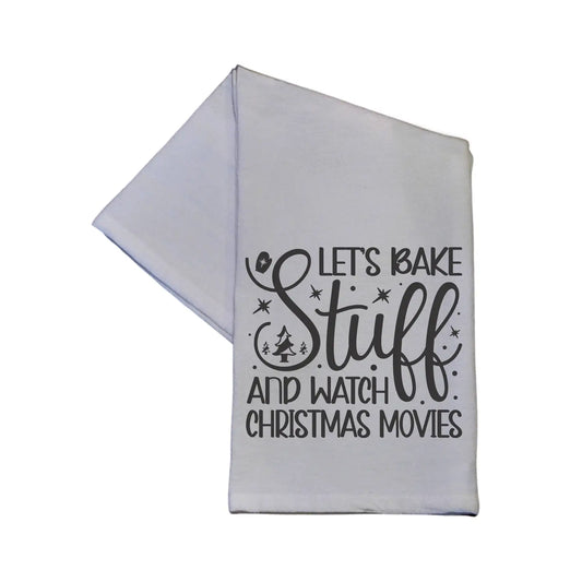 Tea Towel - Let's Bake & Watch Christmas Movies