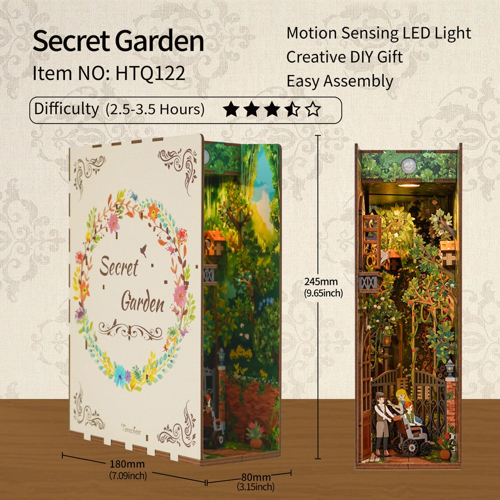 3D Puzzle Kit - Book Nook - Secret Garden