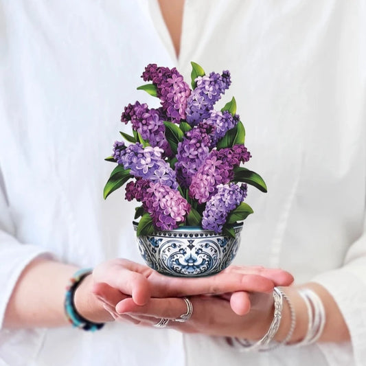 Mini Paper Bouquet - Garden Lilacs - 6"