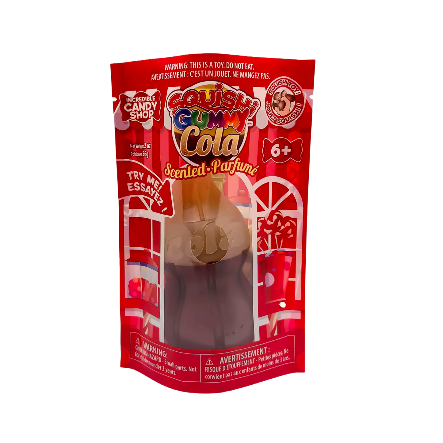 Squish Toy - Gummy Cola Bottle - Scented