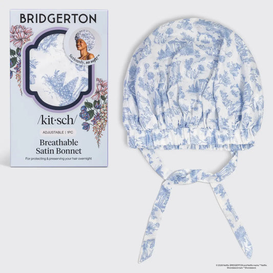 Sleep Bonnet - Satin - Bridgerton Garden Toile