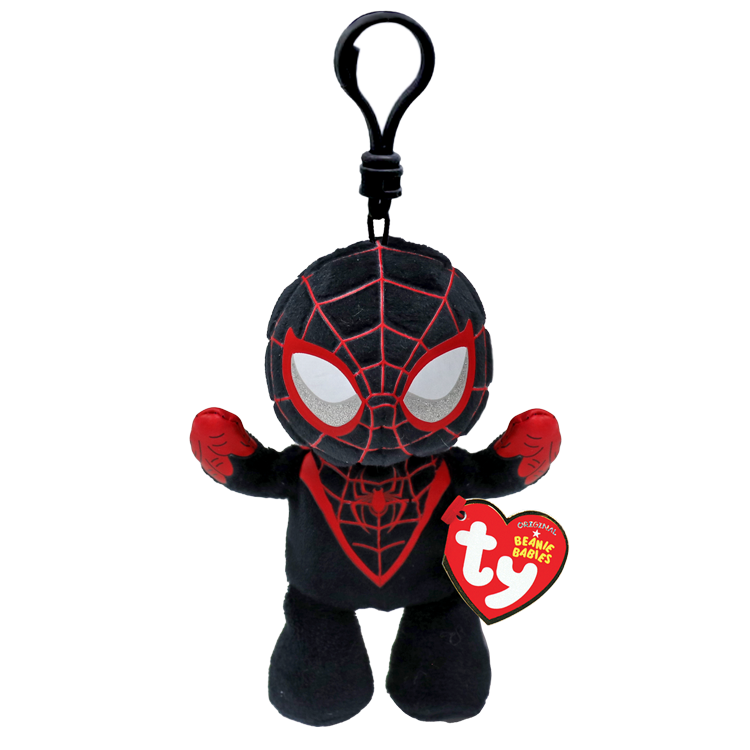 Stuffy Keychain - Ty - Spiderman Miles Morales 5"