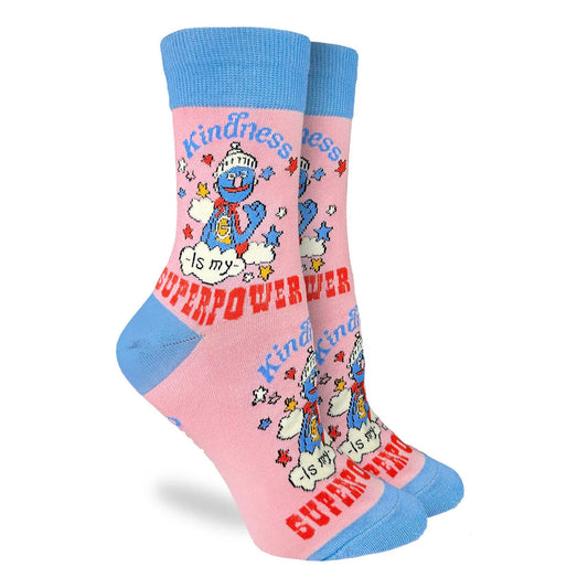 Socks - Small Crew  - Sesame Street - Grover Kindness Is My Superpower