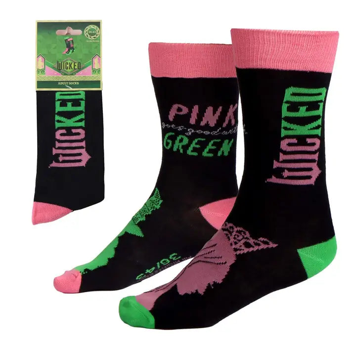 Socks - Wicked - Pink Goes Good With Green