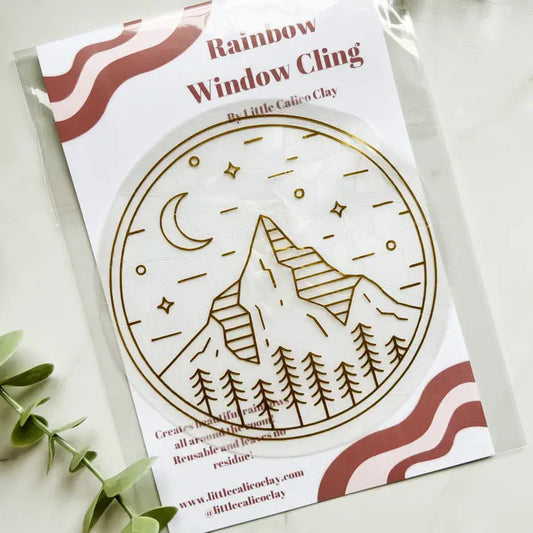 Suncatcher - Window Cling - Mountain Moonlight