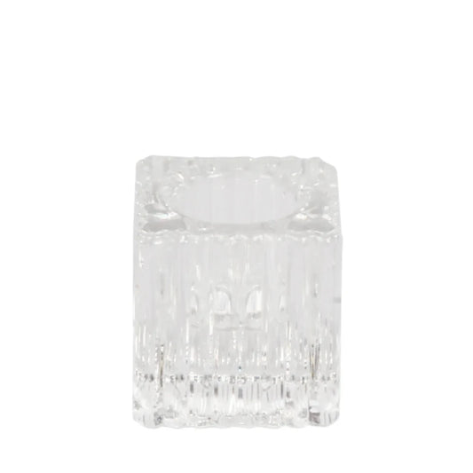 Candle Holder - Empire Cube - Glass