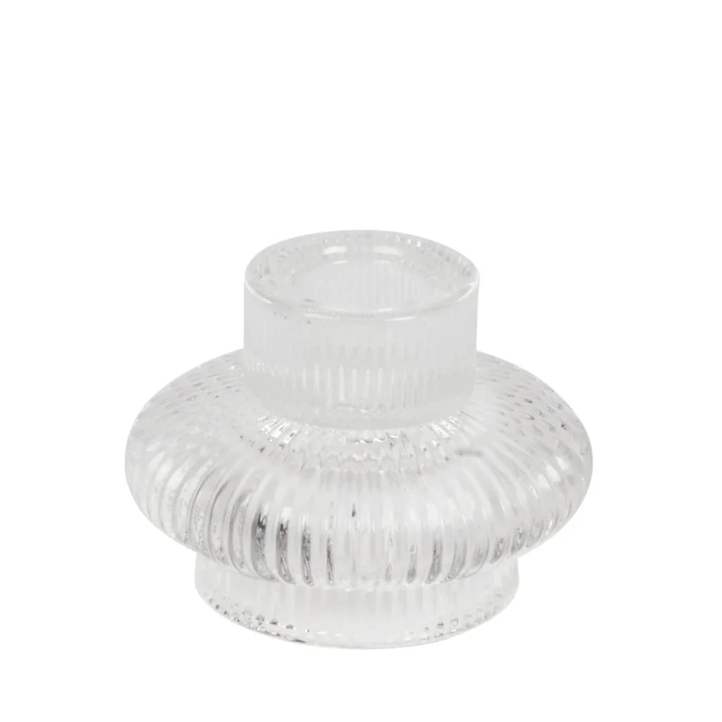 Candle Holder - Empire Round - Glass