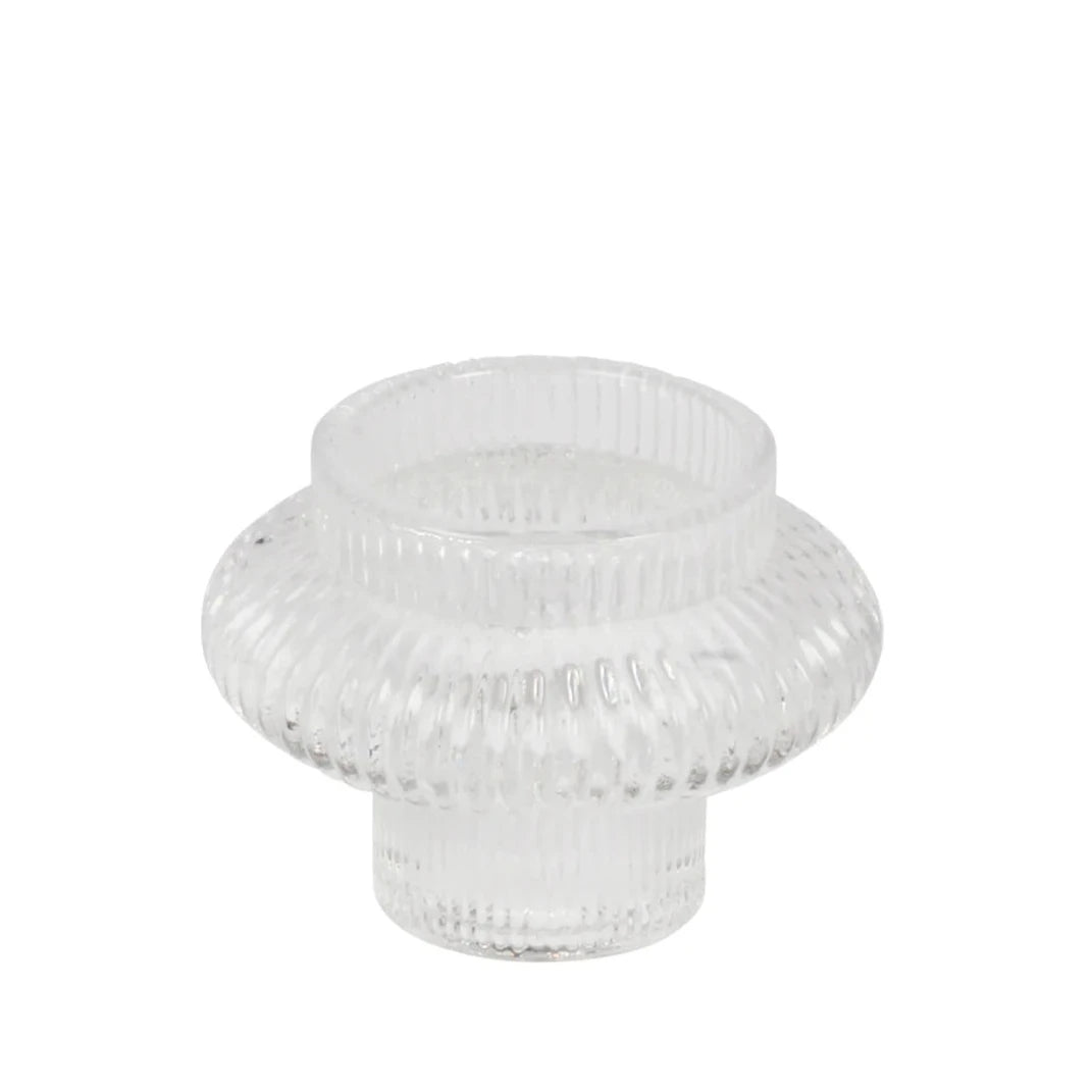 Candle Holder - Empire Round - Glass