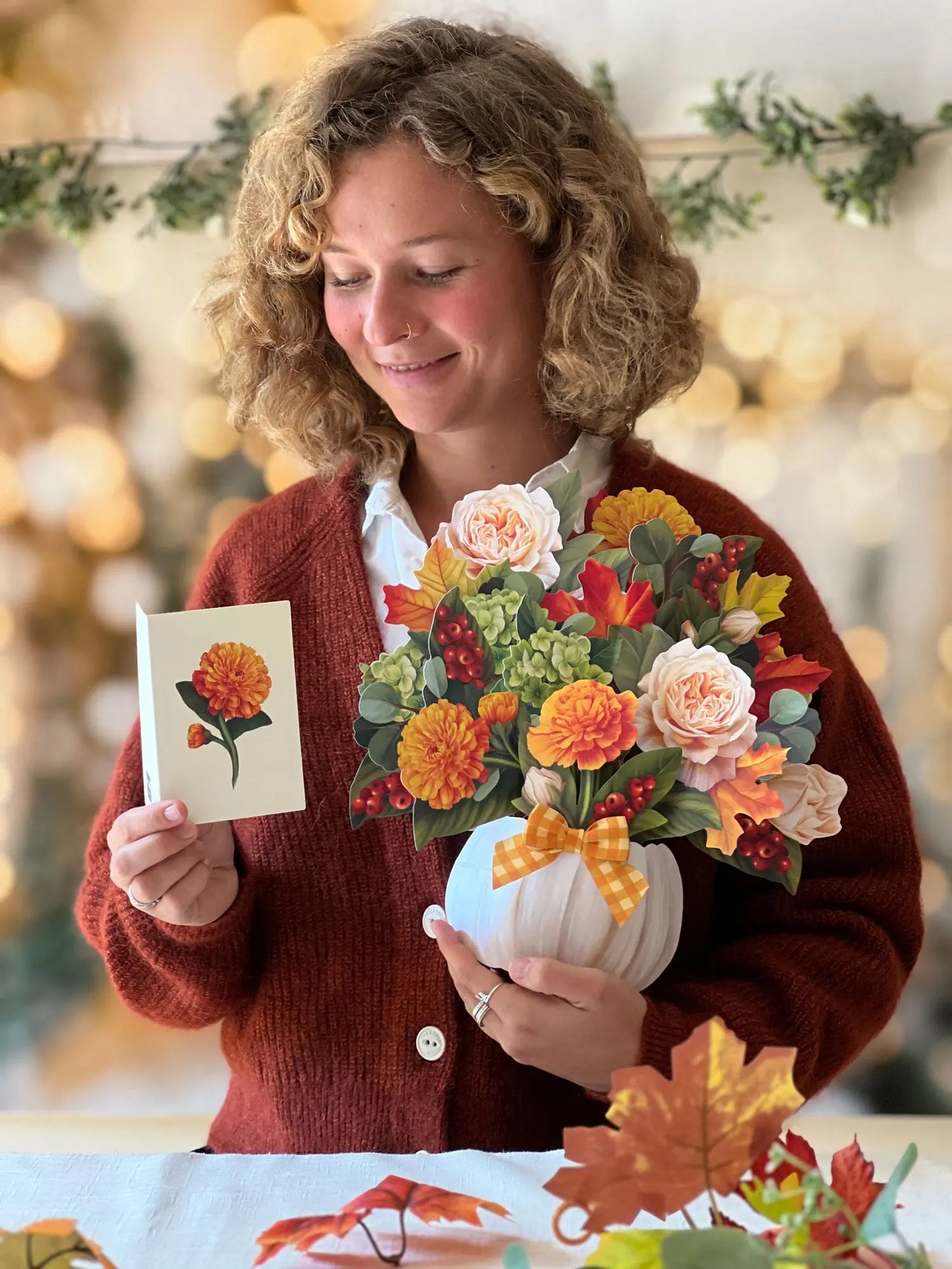 Paper Bouquet - Pumpkin Spice - 12"
