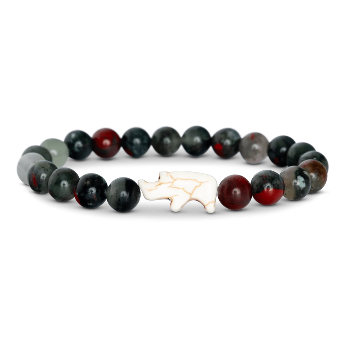 Animal Tracking Bracelet - Rhino - Savanna Stone