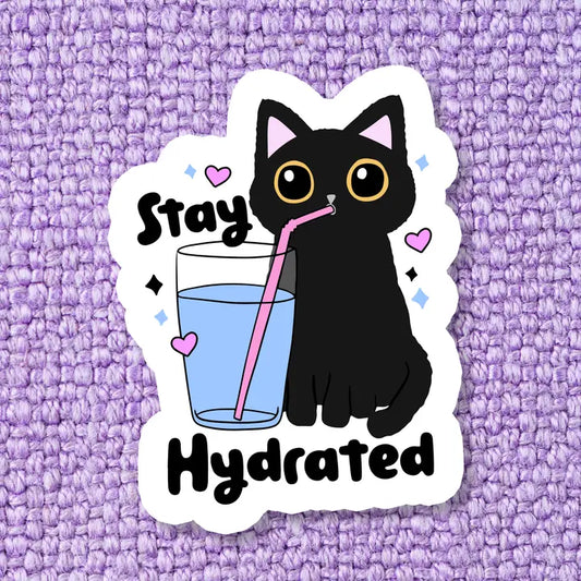 Sticker - Stay Hydrated Cat