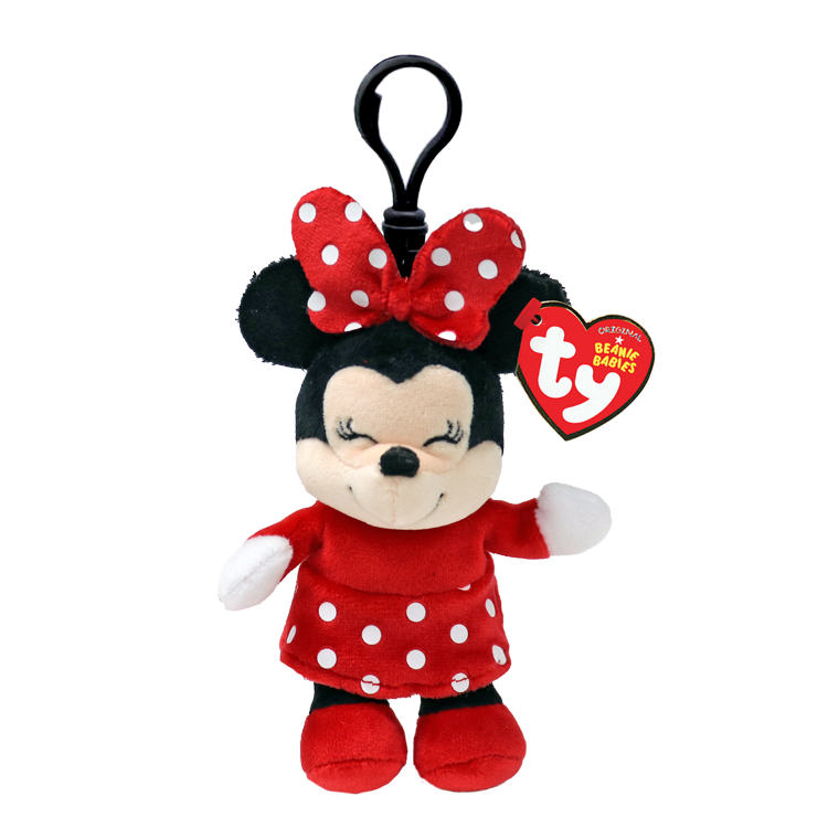 Stuffy Keychain - Ty - Minnie Mouse 5"