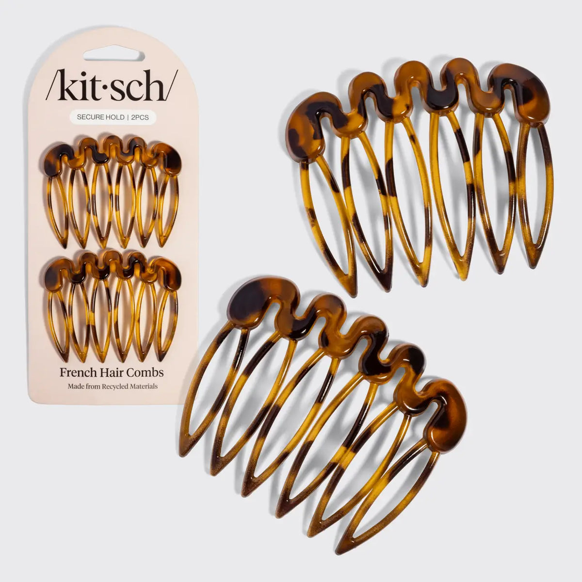 Hair Comb Set - French Tortoise