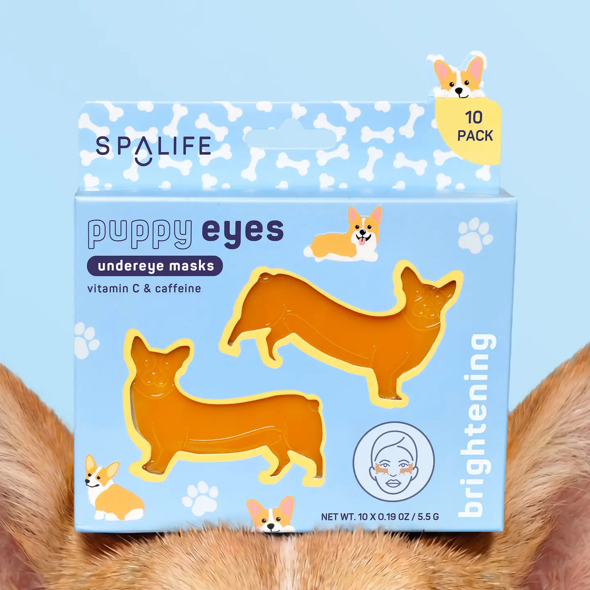 Undereye Masks - Brightening - Puppy Corgi - 8 Set