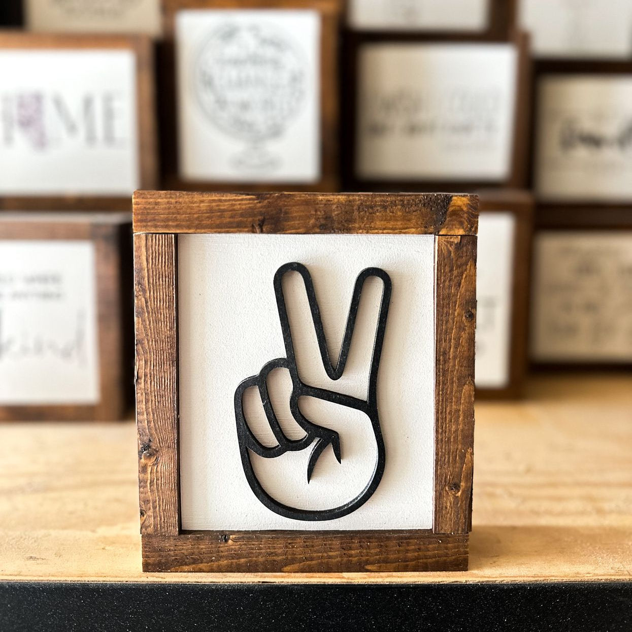Sign - Itty Bitty Mini Laser Cut - Peace Sign