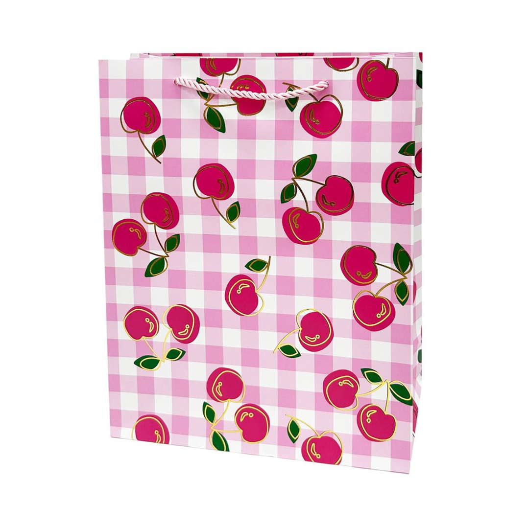 Medium Gift Bag - Cherries - 9"