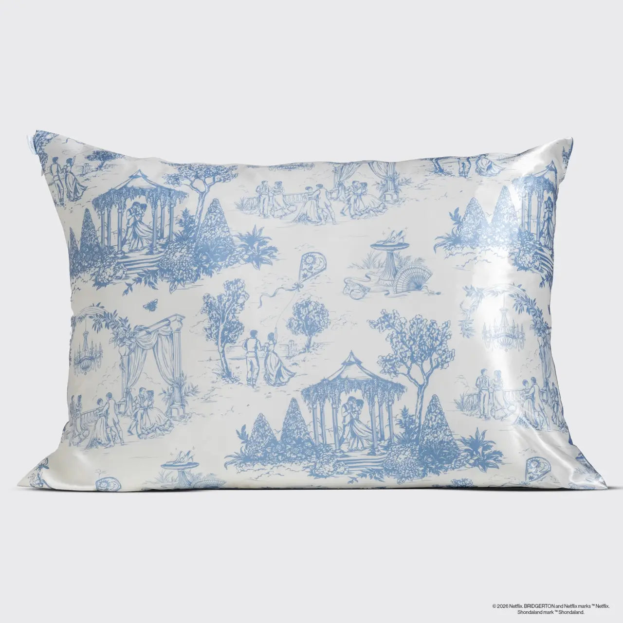 Pillowcase - Satin - Bridgerton Garden Toile
