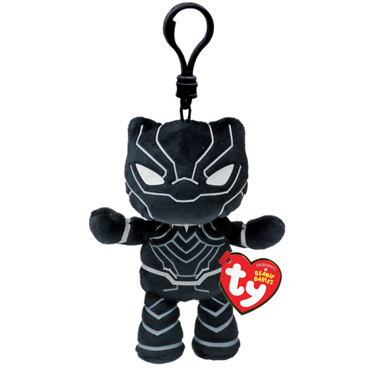 Stuffy Keychain - Ty - Black Panther 5"