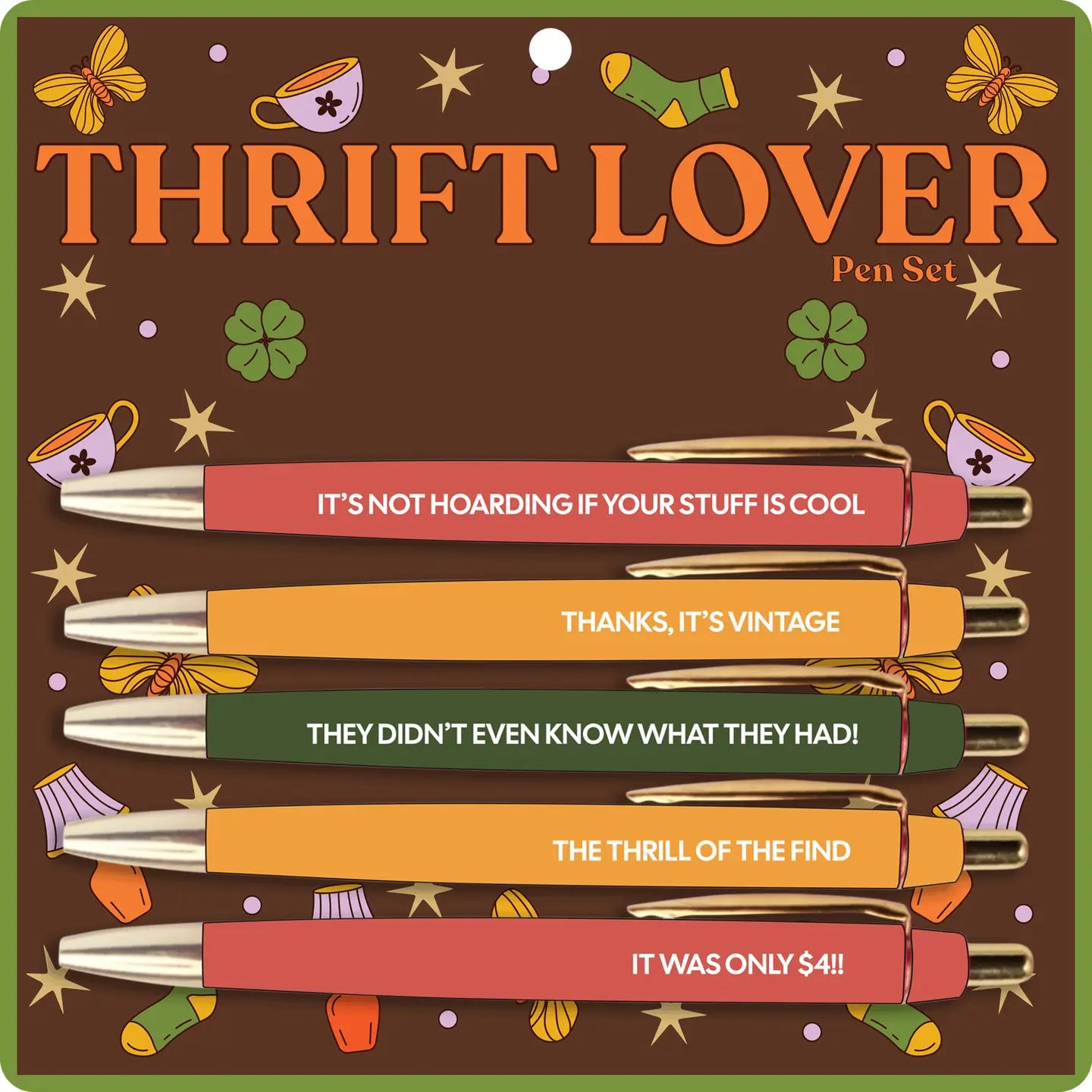 Pen Set - Thrift Lover - Set of 5