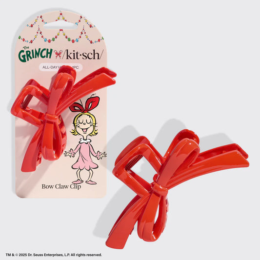 Claw Clip - The Grinch - Red Bow
