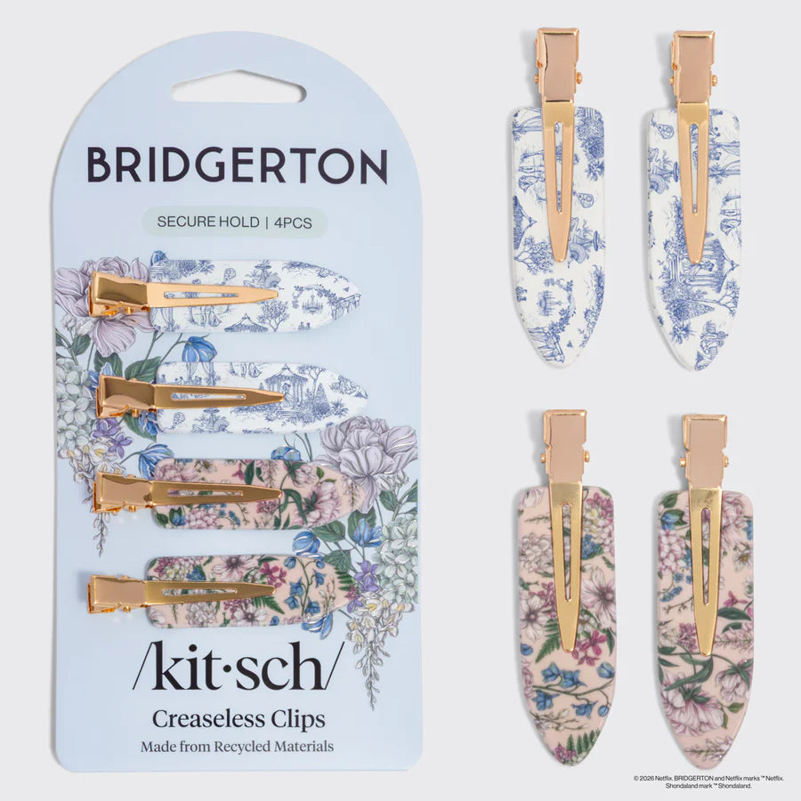 Hair Clip Set - Creaseless - Bridgerton x Kitsch - Set of 4