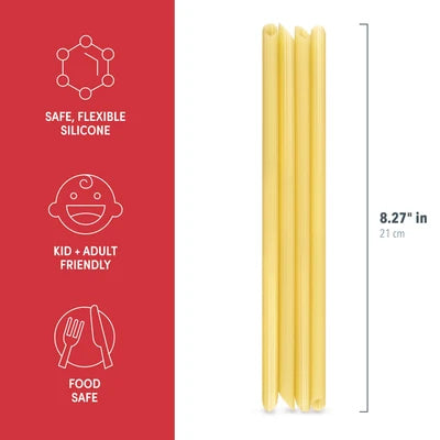 Silicone Straw Set - Impasta - Set of 4