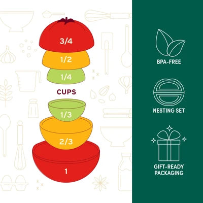 Measuring Cups - Homegrown Tomatoes