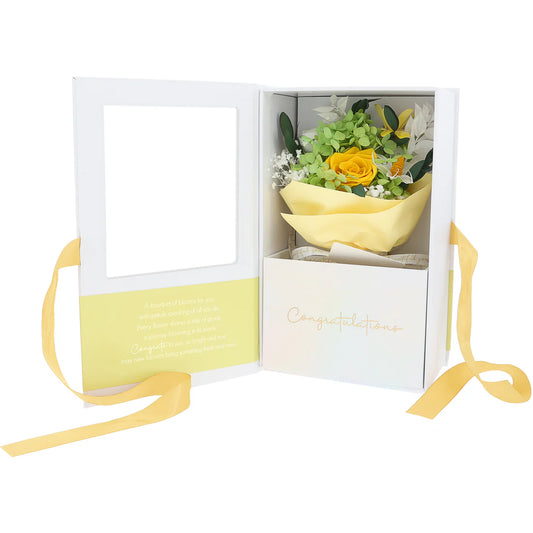 Preserved Bouquet - Congratulations - Yellow
