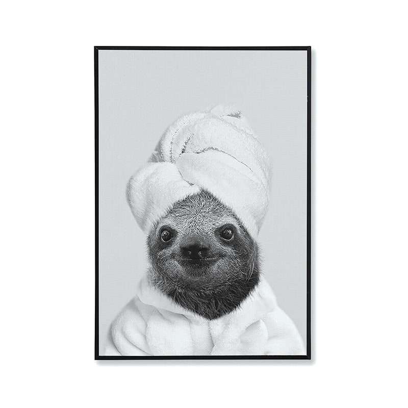 Wall Art - Sloth in Towel - 12 x 8"