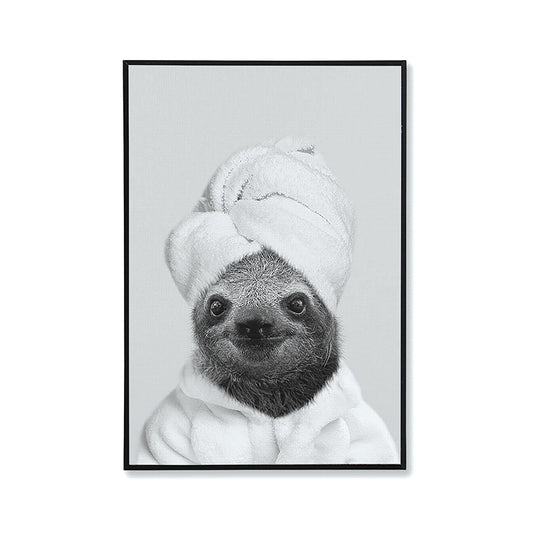 Wall Art - Sloth in Towel - 12 x 8"