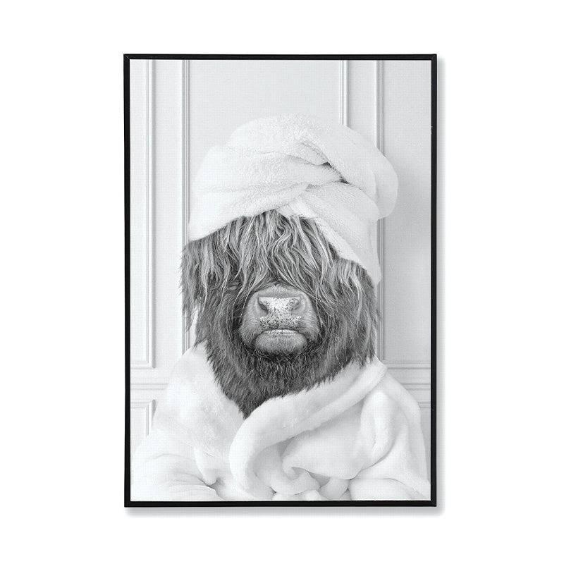Wall Art - Highland In Towel - 12 x 8"