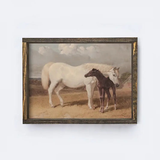 Sign - Two Horse - 12 X 9"