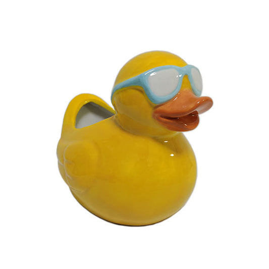 Planter - Yellow Duck with Sunglasses